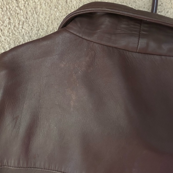 Ralph Lauren Men's Dark Brown Leather Jacket - Picture 3 of 8